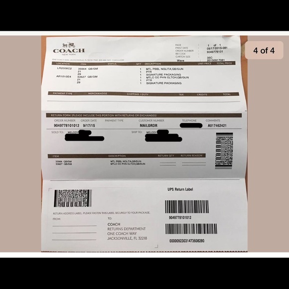 NWT Coach Phone clutch in Gunmetal # 53627 - Picture 4 of 4